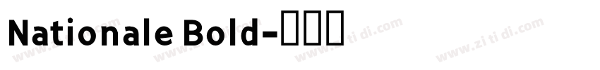 Nationale Bold字体转换